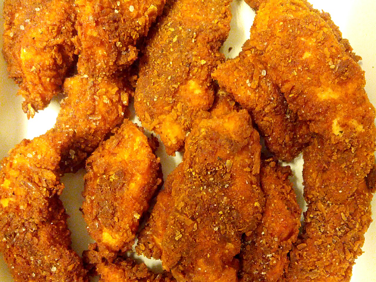 Pretzel fried chicken